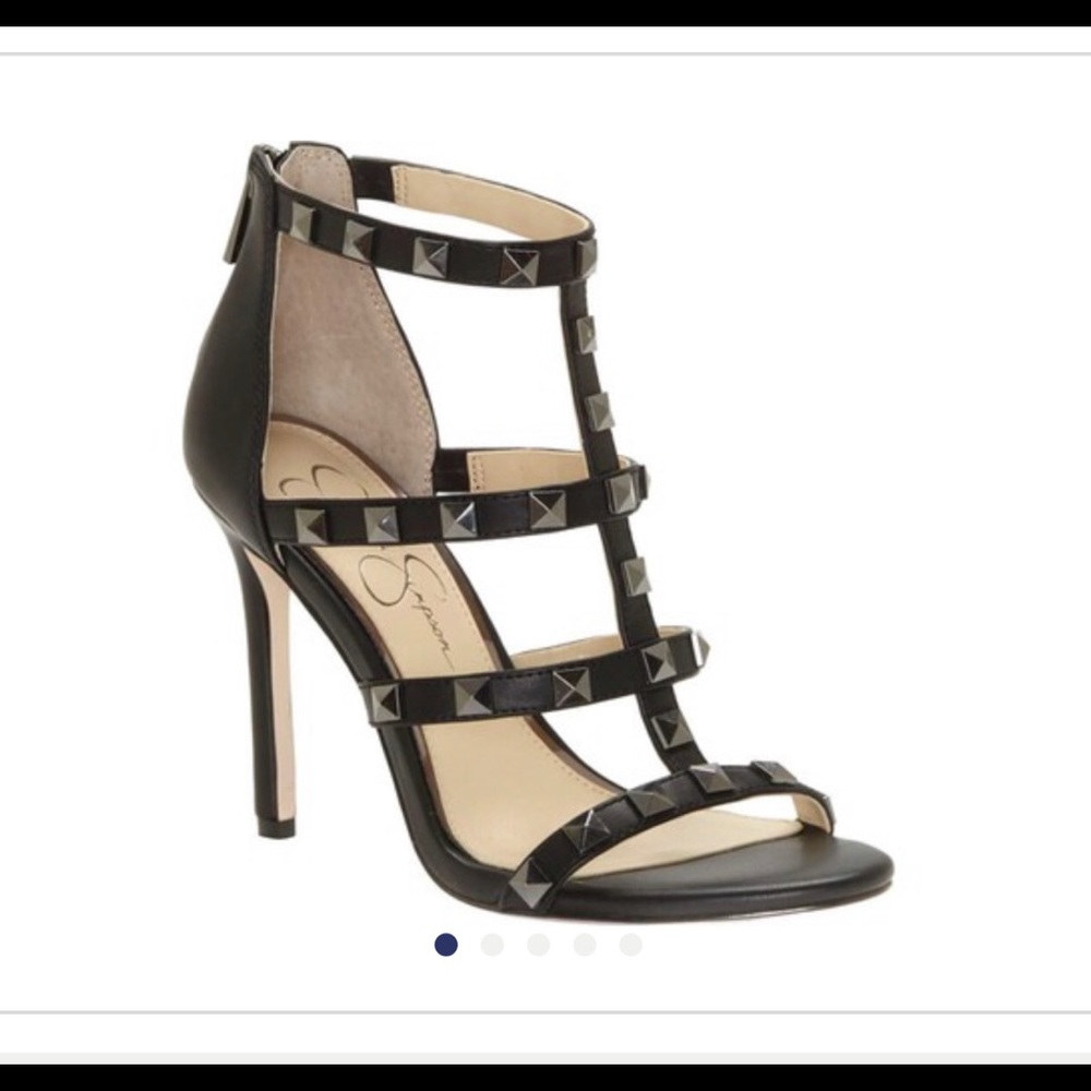 Super gorgeous black studded sandals by viviglam🌹